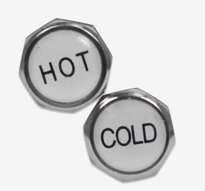 Product image of Fix-A-Tap Chrome Short Button Kit (1 Hot 1 Cold)  