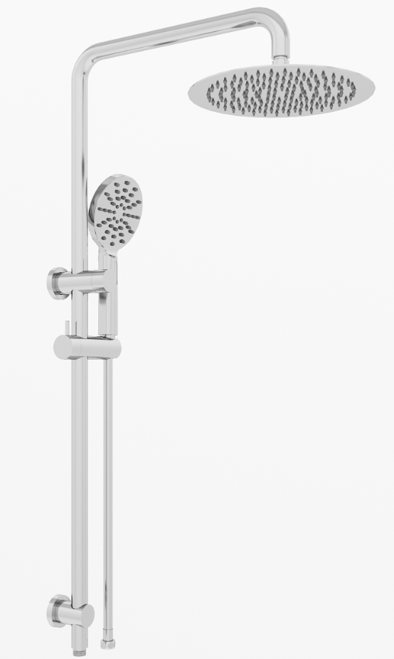 Product image of Harmony Handel Plus Combination Shower - Integrated Connection & Hand Shw on Rail Chrome 250mm