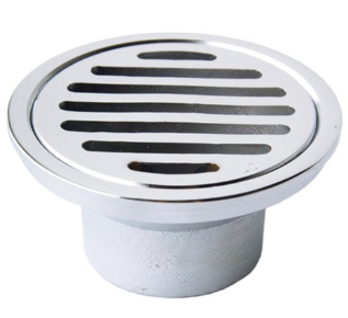 Product image of Floor Grate Cp Brs Round 80 x 50 Suit Pvc