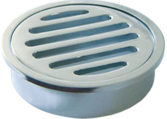 Product image of Floor Grate Cp Brs Round 80mm Suit Pvc
