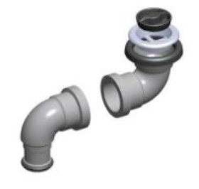 Product image of Humdinger Cp Bath Connector 40mm  