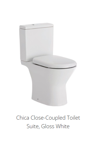 Product image of Fienza Toilet Suite CHICA Close Coupled 4.5/3 Litre S Trap 90-160 -K0123A