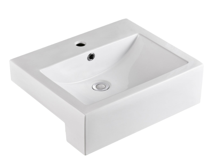 Product image of Fienza BELINDA Semi Recessed Basin 520 x 430mm w O/Flow