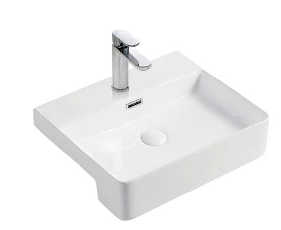 Product image of Fienza PETRA Semi Recessed Basin 500 x 400 x 120mm - RB4044