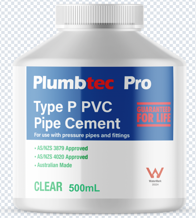 Product image of Solvent Cement Pressure Clear 500ml Type P