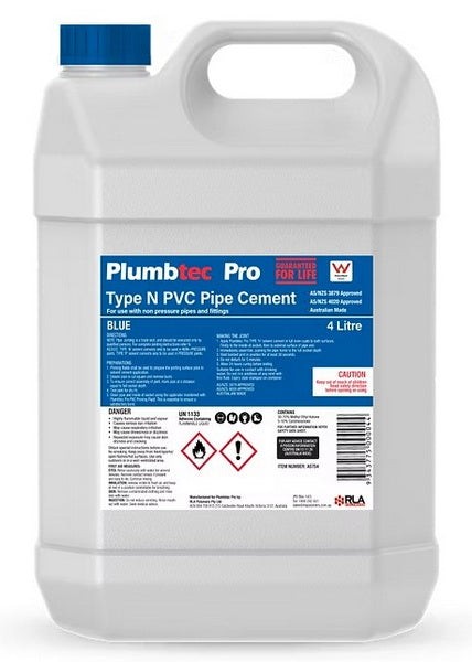 Product image of Solvent Cement Blue 4Ltr (Blue Glue)  