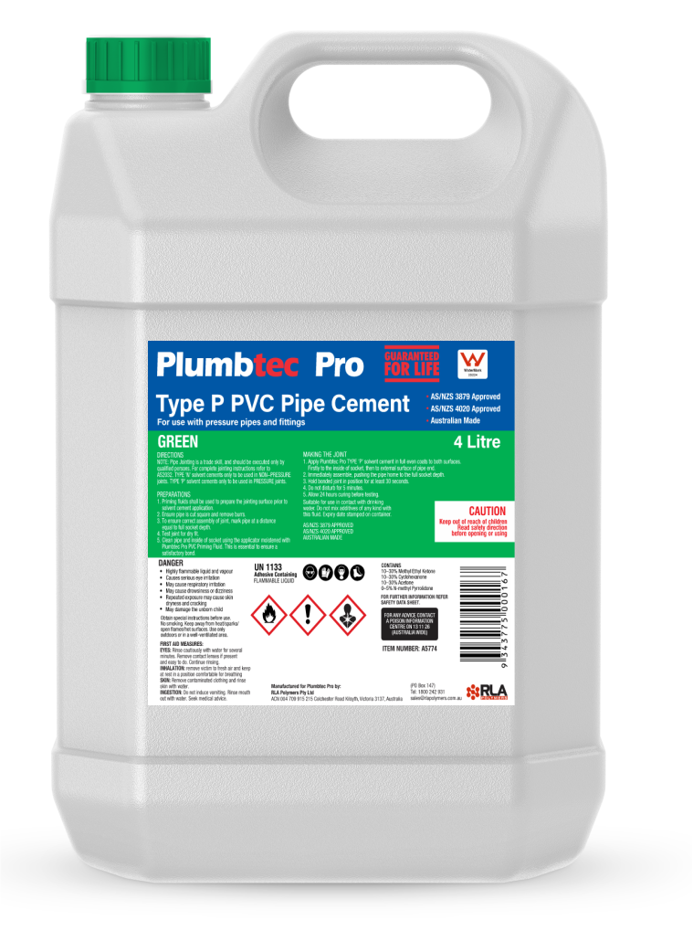 Product image of Solvent Cement Green 4 Litre  