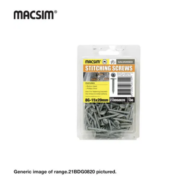 Product image of Button Screws Gal 16 x 8g (100)  
