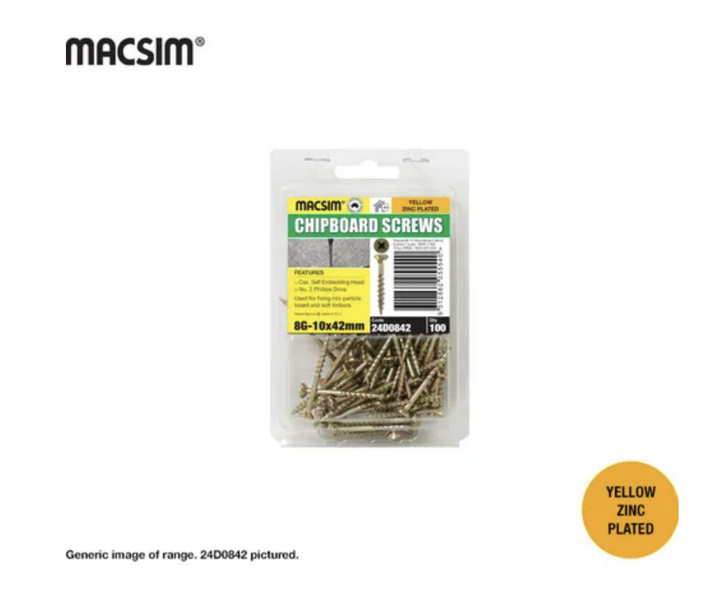Product image of Chipboard Screws 25x8g (100)  