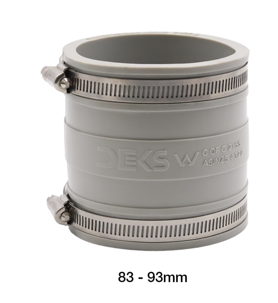 Product image of Fernco Connector 90mm Pvc x Pvc  