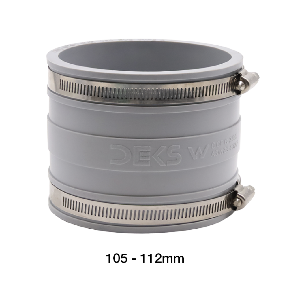Product image of Fernco Connector 100mm Pvc x Pvc  