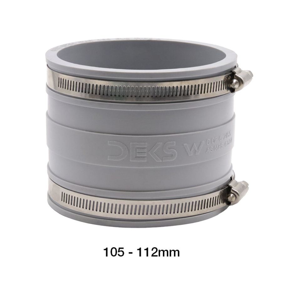 Product image of Fernco Connector 100mm Pvc x Pvc  