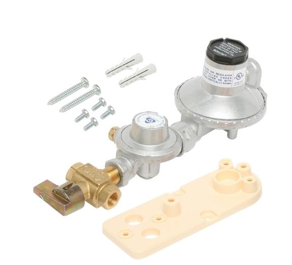 Product image of LPG Regulator Manual 250mj Dual -  Copper Pigtails   