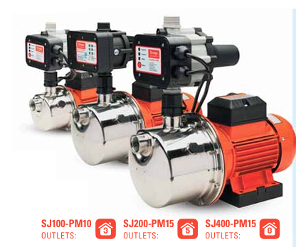 Product image of Orange Pumps SJ100PM S/S Pressure Pump - 3 Outlet