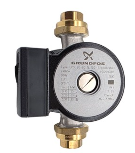Rheem Circulating Pump Grundfos Ss UPS20-60N with Unions