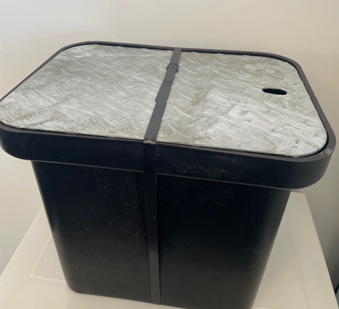 Product image of Meter Box Large with Checker Plate Lid  