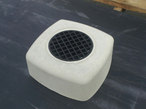 Product image of Finishing Collar & Grate Concrete 100mm (Plumbers Pal) 