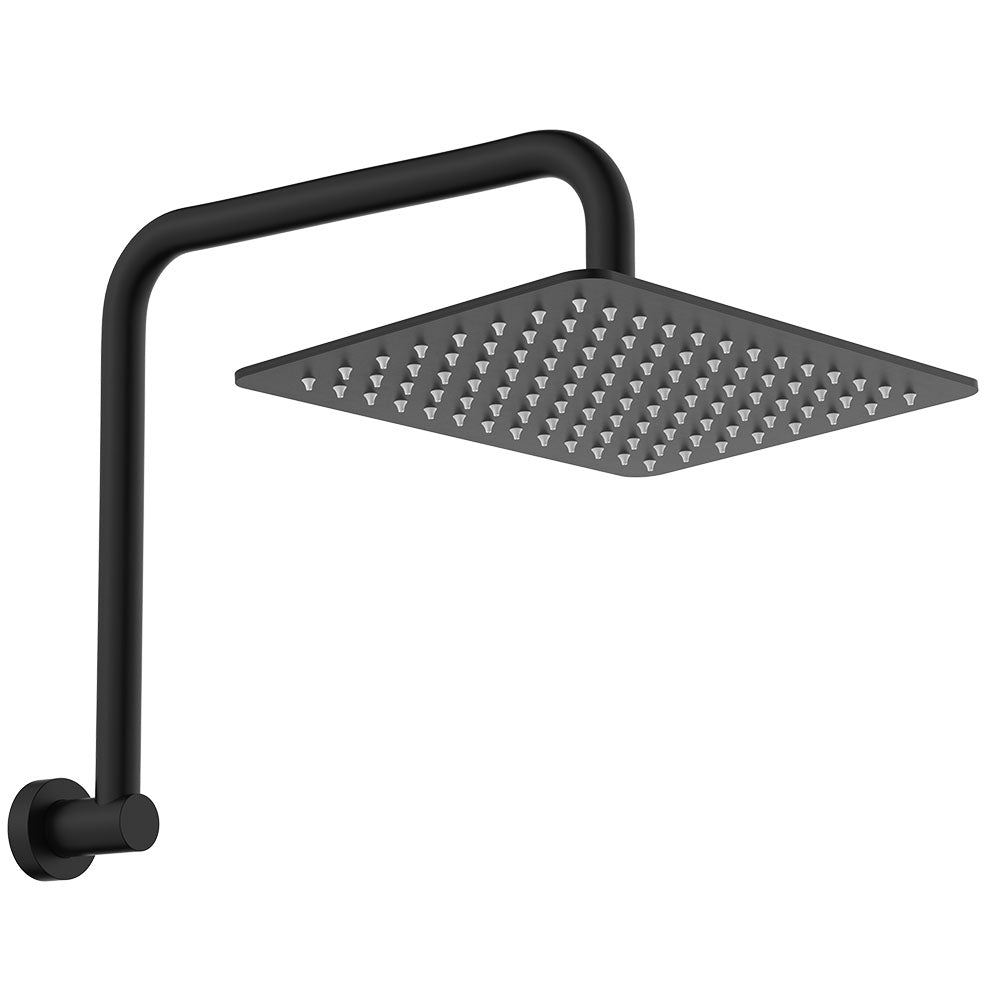 Product image of Fienza TONO Gooseneck Shower Arm Set Matte Black 
