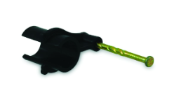 Product image of Stud Clip PEX Black 16mm Twist Nail (Bag 100)  