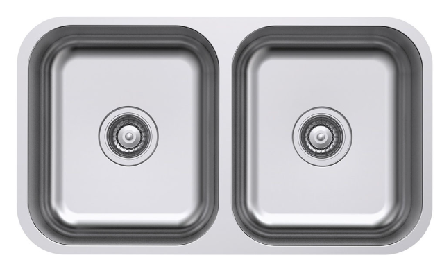 Product image of Fienza Tiva 785 Double Bowl Kitchen Sink - Top or Undermount Nth 