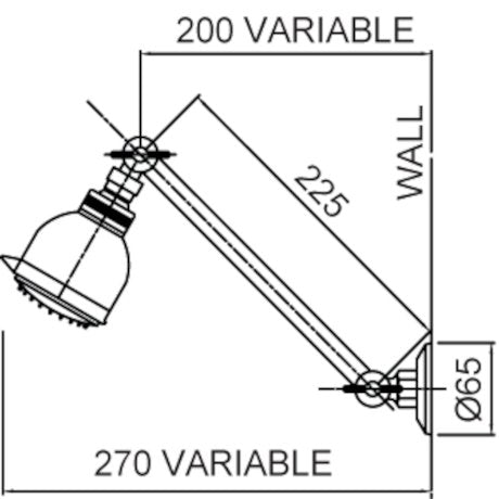 Bermuda Hi Rise Shower  - 3 Function