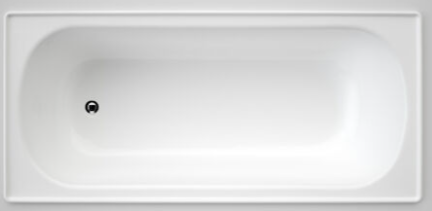 Product image of Bath Stirling Steel 1675mm White