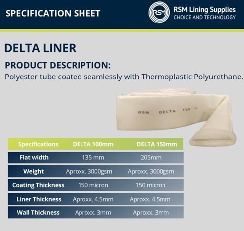 Product image of RSM Delta Liner 150mm x 50mtr