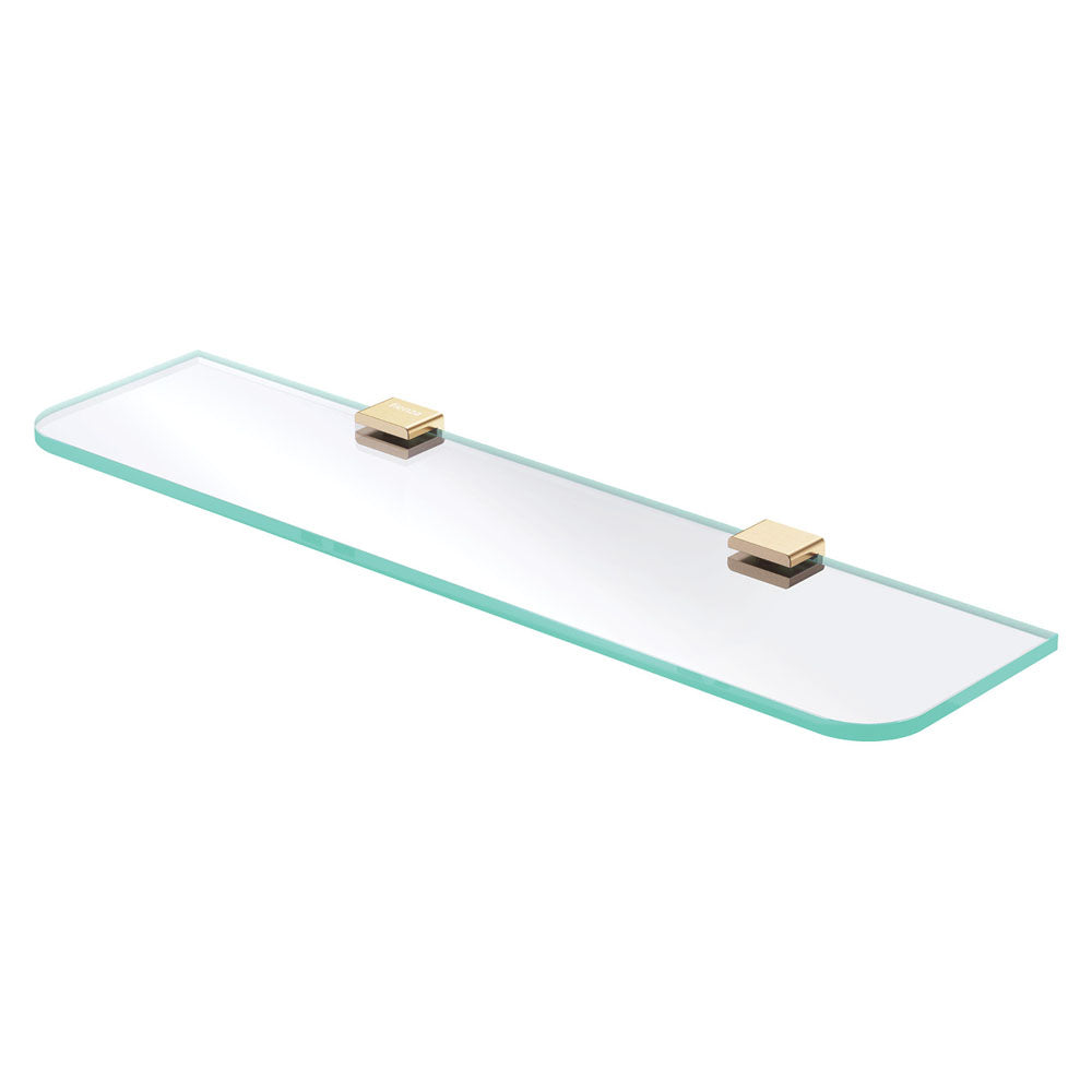 Product image of Fienza TONO Glass Shelf 500mm Urban Brass (85107UB) 