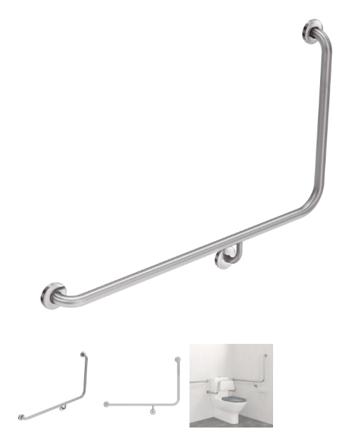 Product image of Fienza Grab Rail S/S 90Deg Left Hand Rail **GST Exempt Item** 