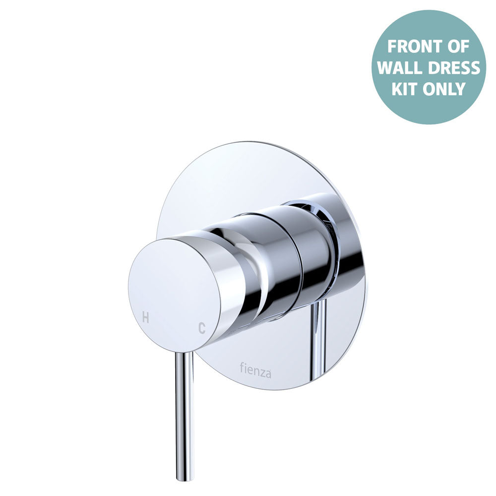 Product image of Fienza KAYA Wall Mixer Dress Kit Set Large Round Plate Chrome LF SUS304 D228101-3-LF