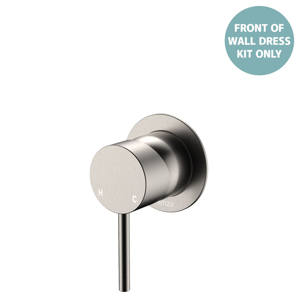 Product image of Fienza KAYA Wall Mixer Dress Kit Set Small Round Plate Brushed Nickel LF SUS304 D228101BN-LF