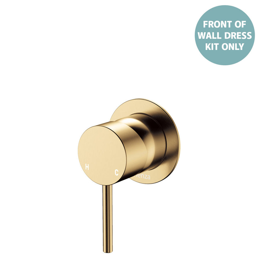 Product image of Fienza KAYA Wall Mixer Dress Kit Set Small Round Plate Urban Brass LF SUS304 D228101UB-LF