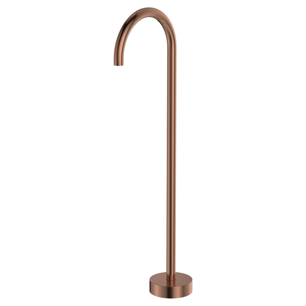 Product image of KAYA Gooseneck Floor Mounted Bath Outlet Brushed Copper