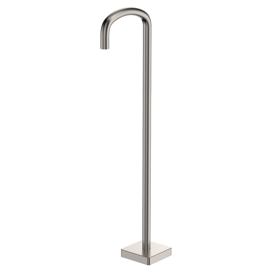 Product image of Fienza TONO Freestanding Floor Mounted Bath Outlet Brushed Nickel (SP8019BN)