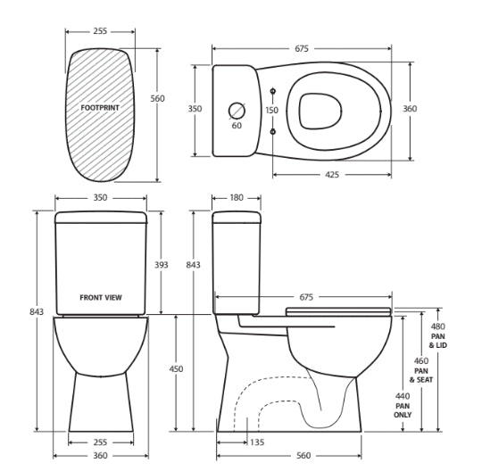 Stella Close-Coupled Toilet Suite