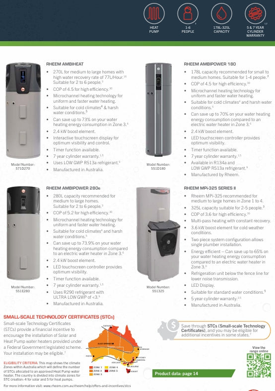 Rheem MPi-325 Series II Heat Pump