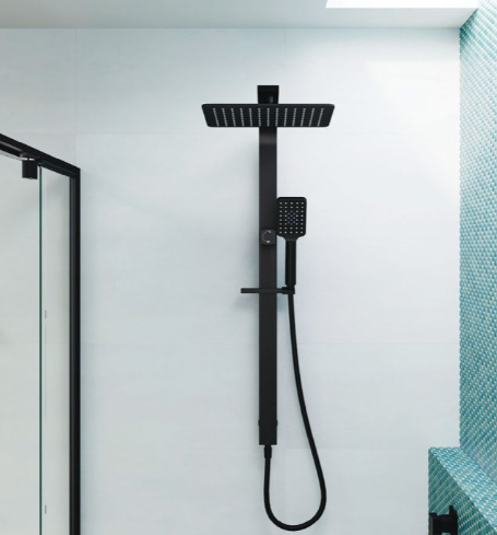 Product image of Fienza TONO Deluxe Twin Shower Matte Black - 455121B 