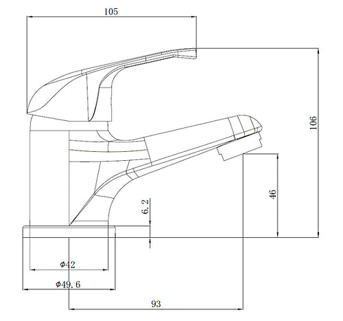 Enhance Latilla Plus Fixed Basin Mixer