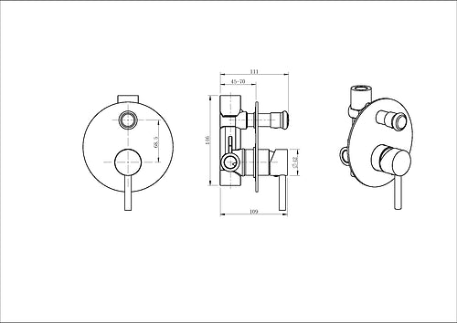 Enhance Nobel Plus Shower Diverter Mixer