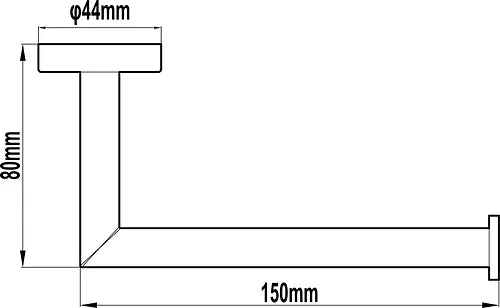 Enhance Meno Plus Toilet Roll Holder Single Bar